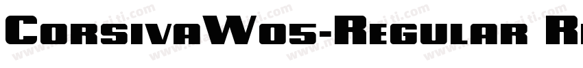 CorsivaW05-Regular Regular字体转换